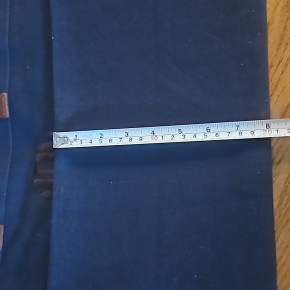 CB Station Navy Blue Canvas & Leather Market Tote - Brown Monogram “MSM" - Picture 13 of 14